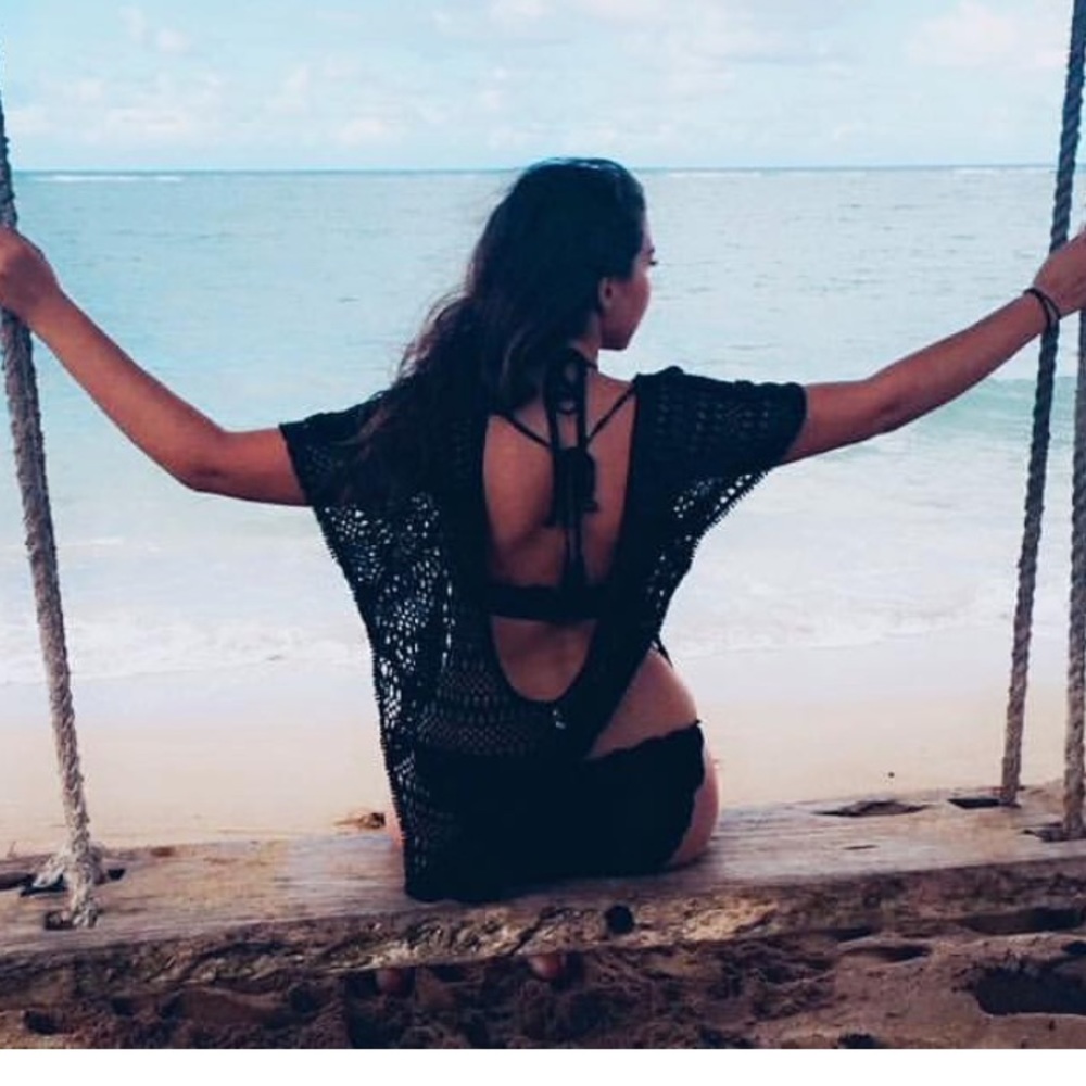 Victoria’s Secret Knit Blk Cover Up